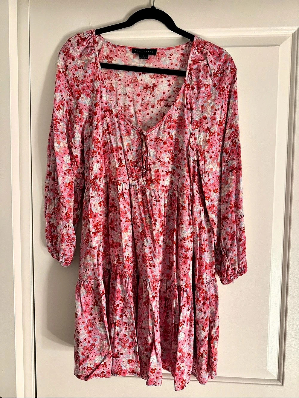 Sanctuary Floral Mini Dress in Pink & Red Like New
